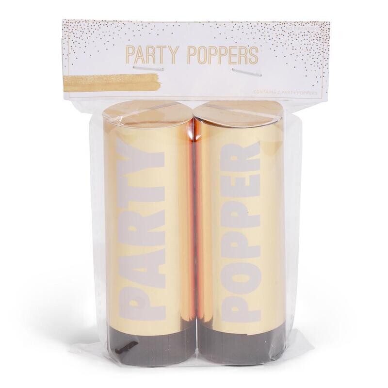 Party Poppers Goud /2
