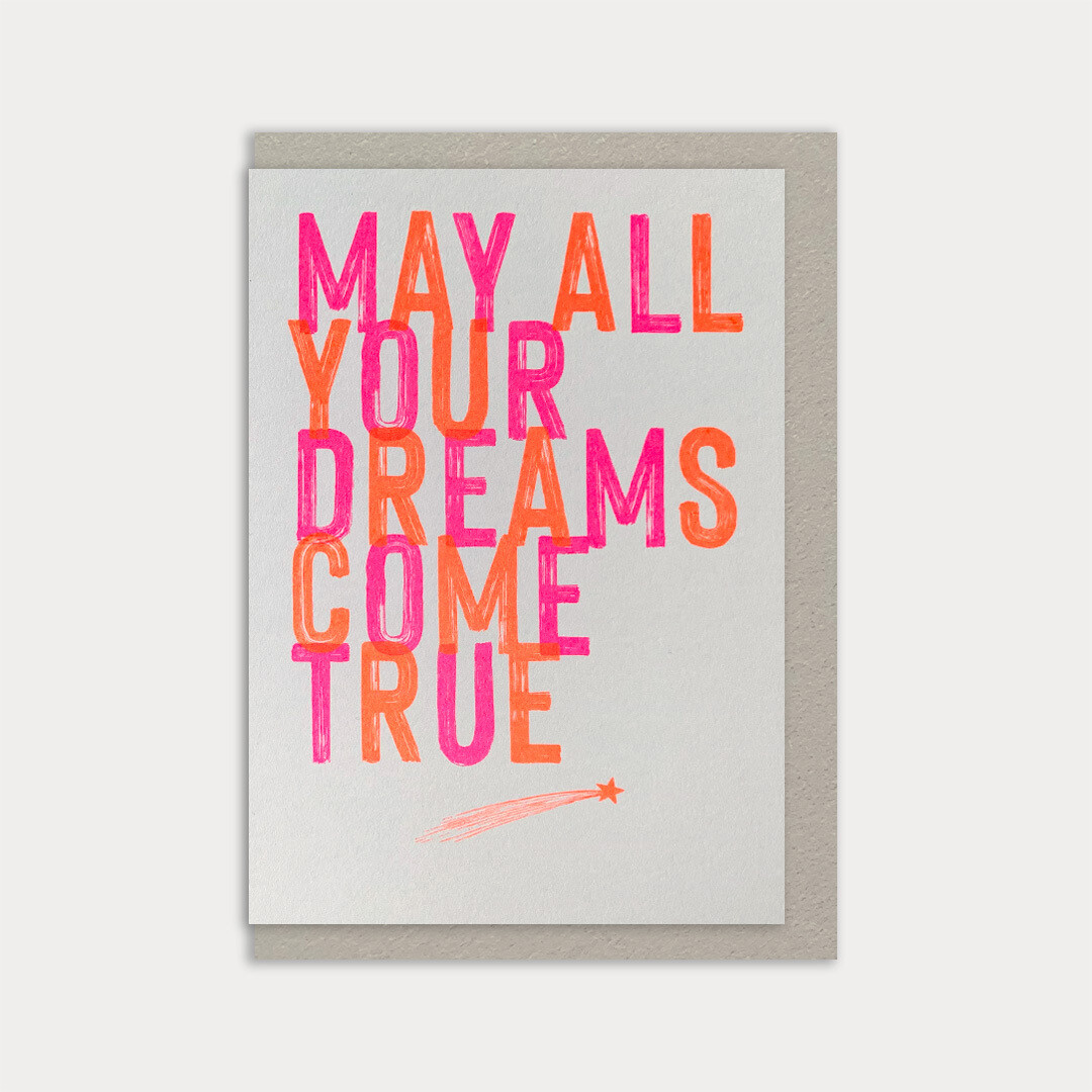May all your dreams / Recyclingpapier / dubbelkaartje