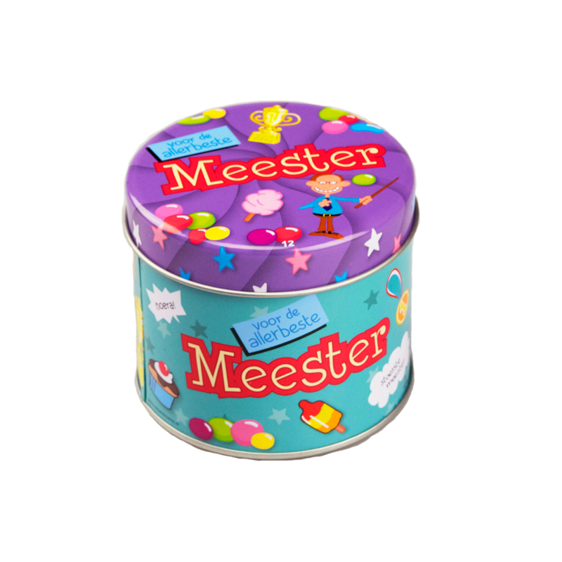 Snoepblikjes - meester Multi colour