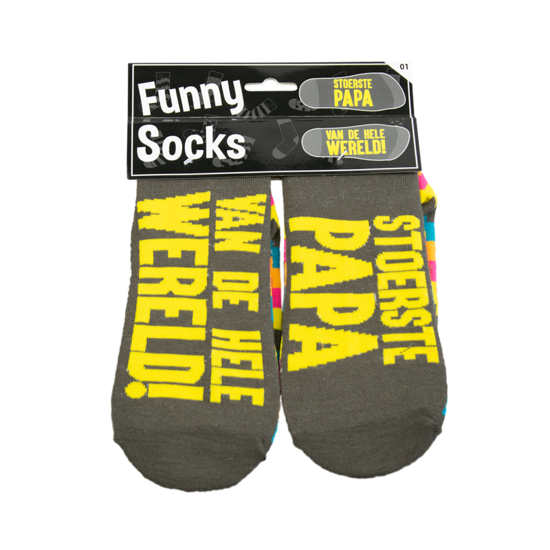Funny socks - Stoerste papa Multi colour