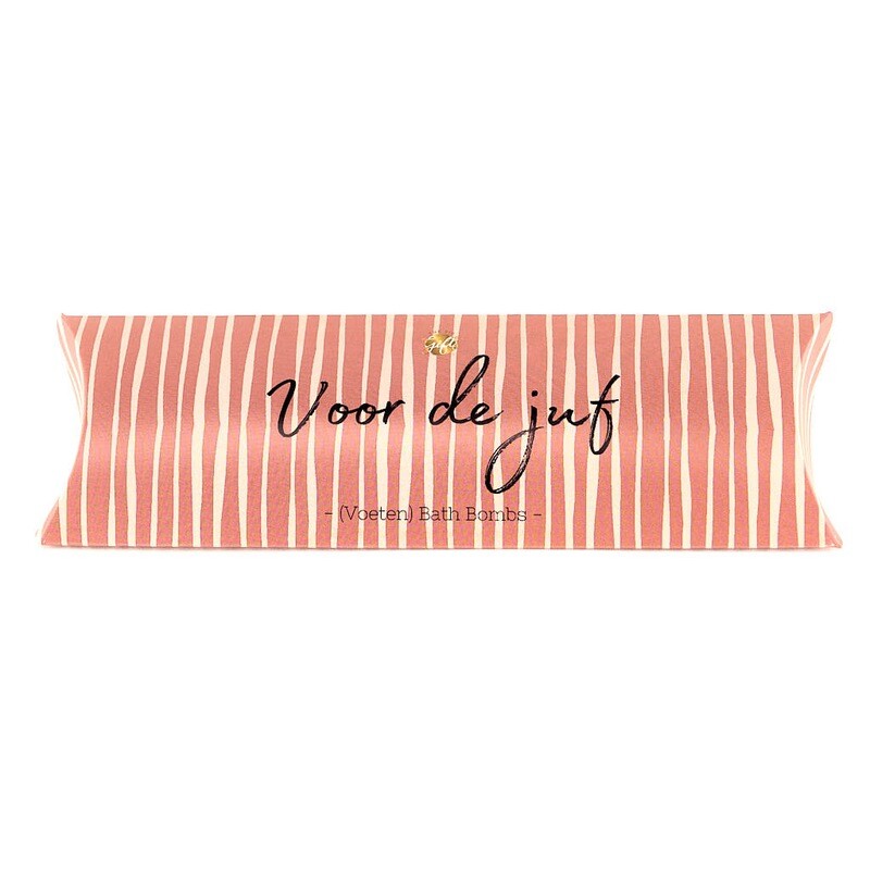 Gondeldoosje Bath bombs - ¨Voor de Juf¨