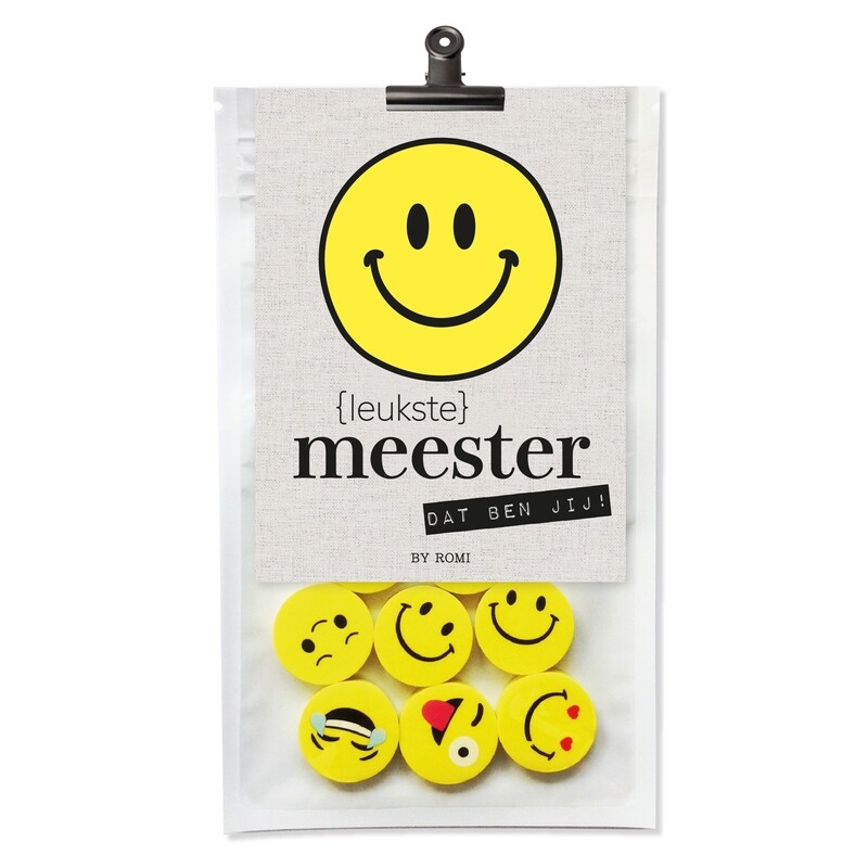 Meester / Zakje gummen / Leukste meester dat ben jij