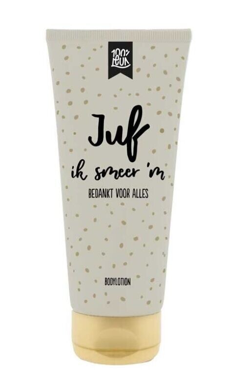 Bodylotion: Juf Ik smeer ‘m