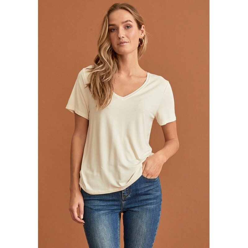 DS Even V-Neck Short Sleeve Top