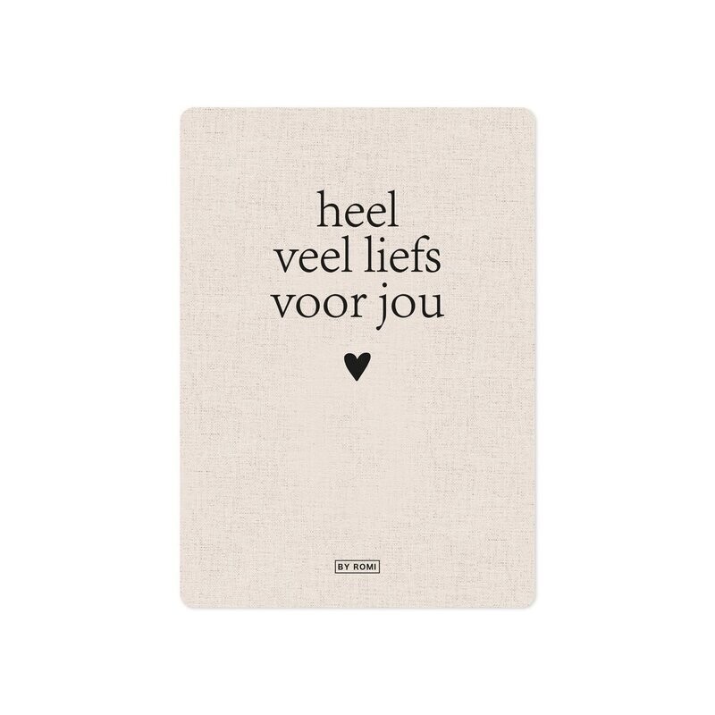 Kaart / Heel veel liefs voor jou