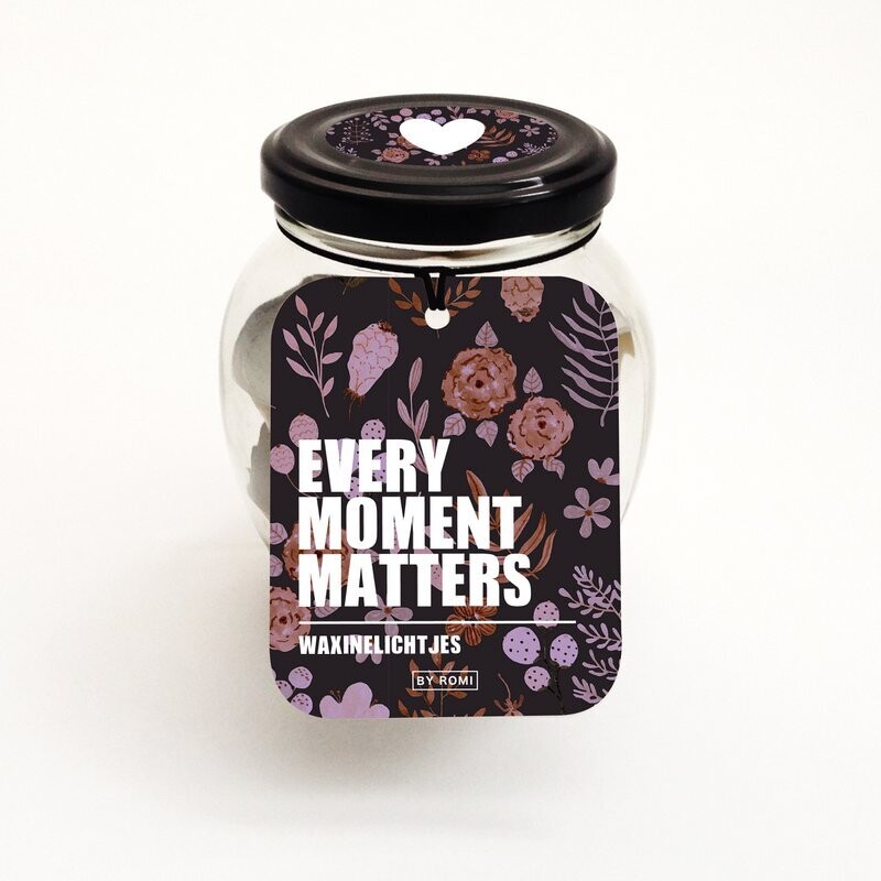 Waxinelichtjes in potje / Every moment matters