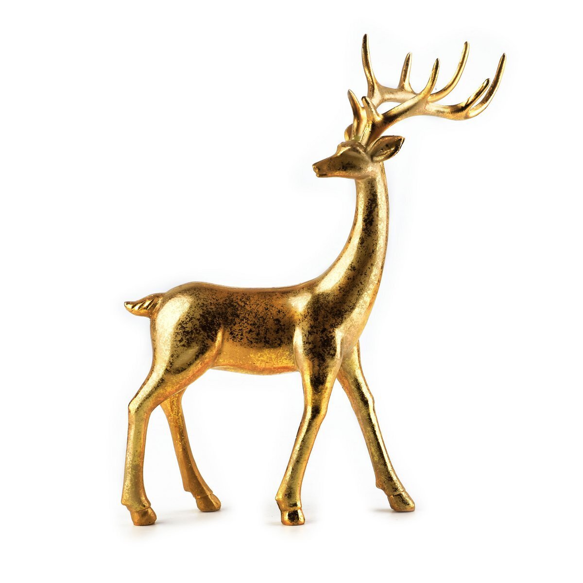 SANTA LILA Figure 23x6xh27cm golden reindeer golden, golden