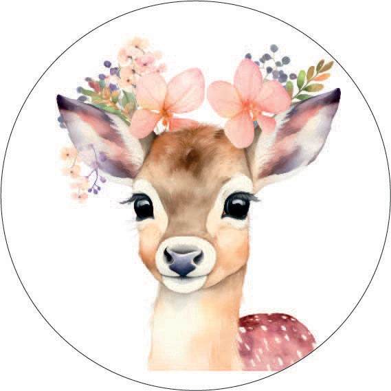 Muurcirkel Baby deer