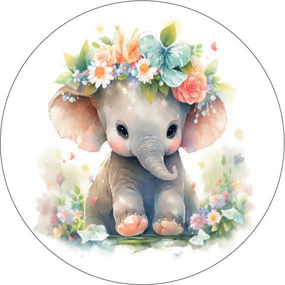 Muurcirkel Baby olifant