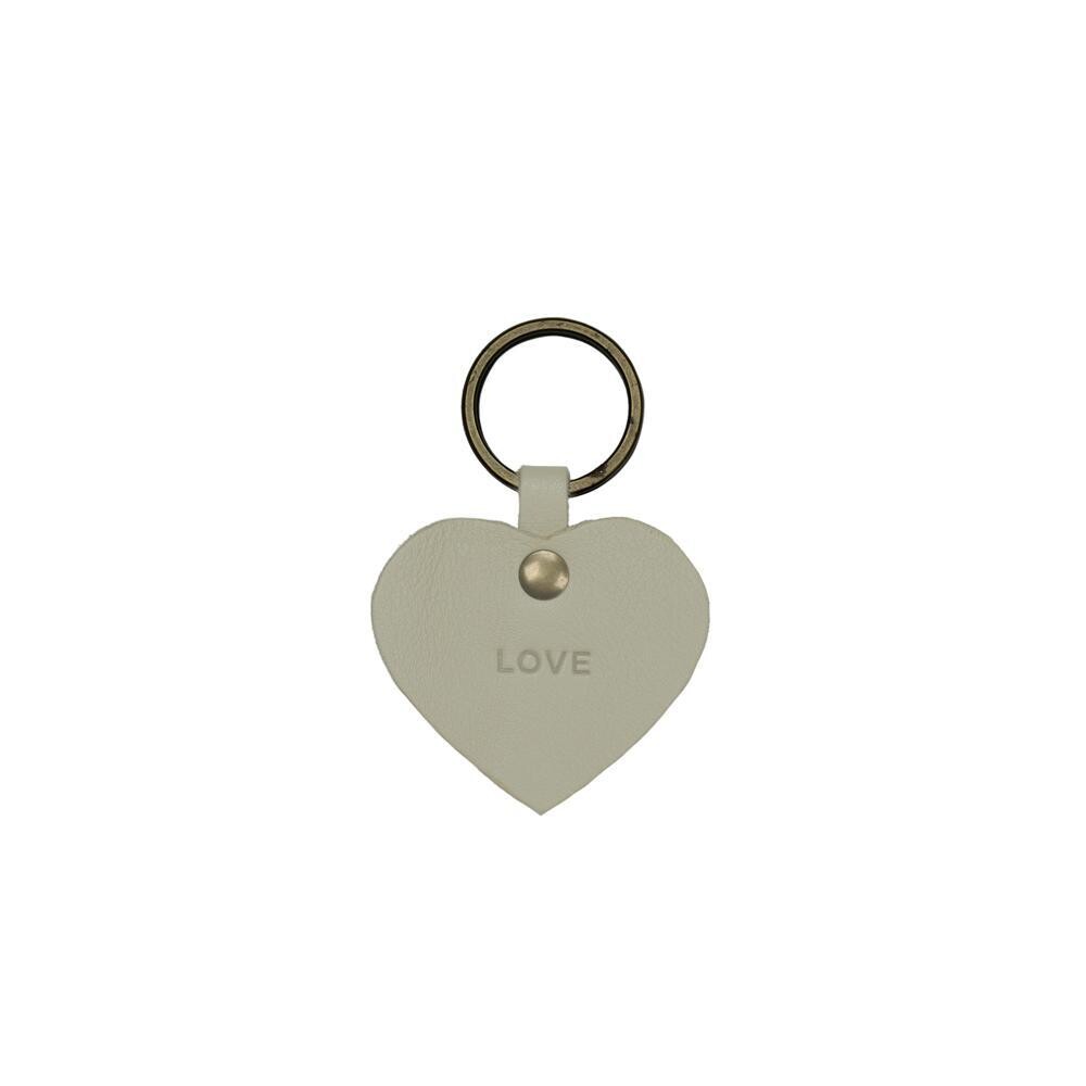 Hart Sleutelhanger Helen taupe - Love