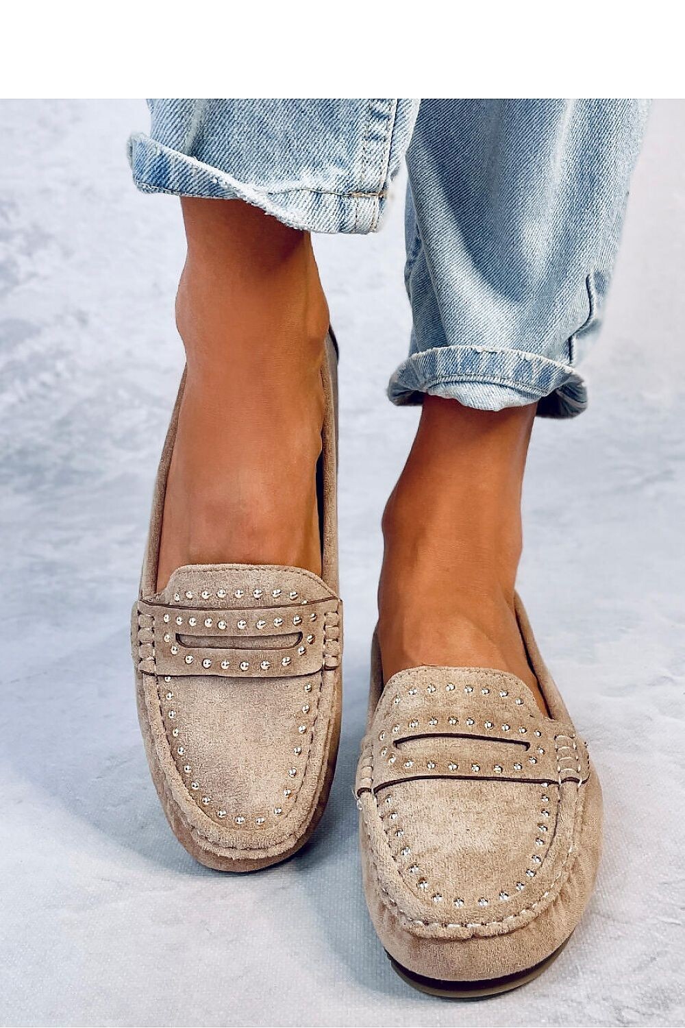 Mocassin beige Maat 40