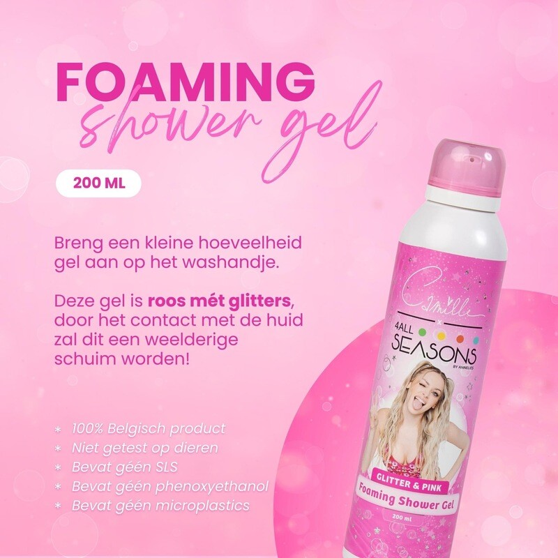 Foaming Shower Gel Camille Pink &amp; Glitter 200ml