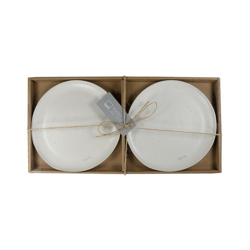 Bord Tasty - Enjoy, Set Van 2, 21 cm