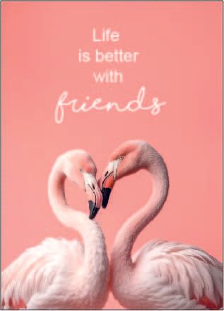 Kaart Life is better with friends