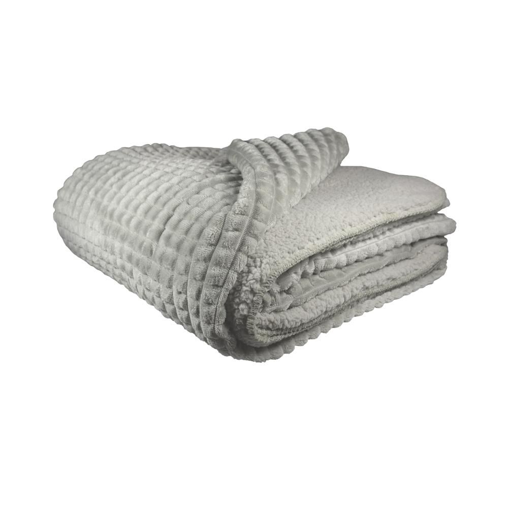 Plaid Puk light grey