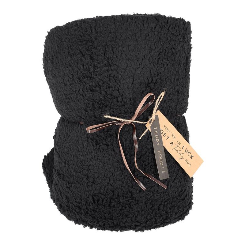 Teddy Hoodie Zwart