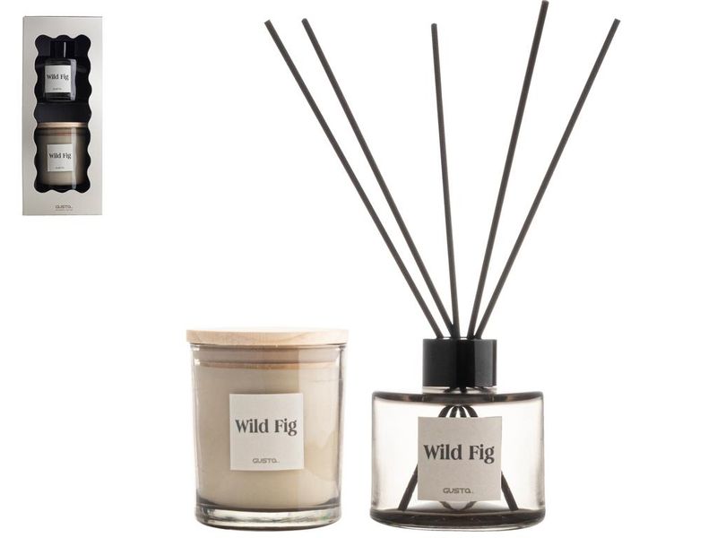 Giftset Kaars en Diffuser Wilde Vijg