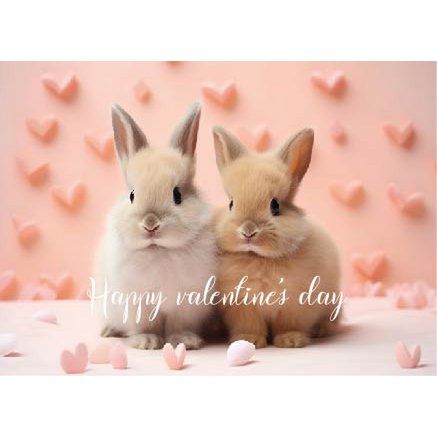 Kaart Happy valentine&#39;s day
