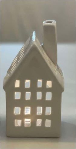 Wit huis keramiek S3-4