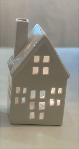 Wit huis keramiek S4-4