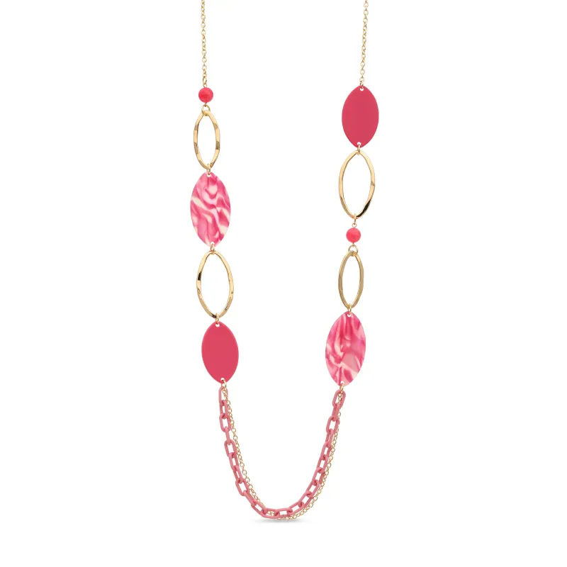 Lange ketting roze