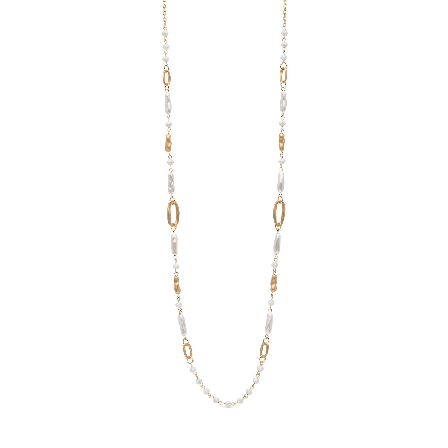 Lange ketting parelmoer