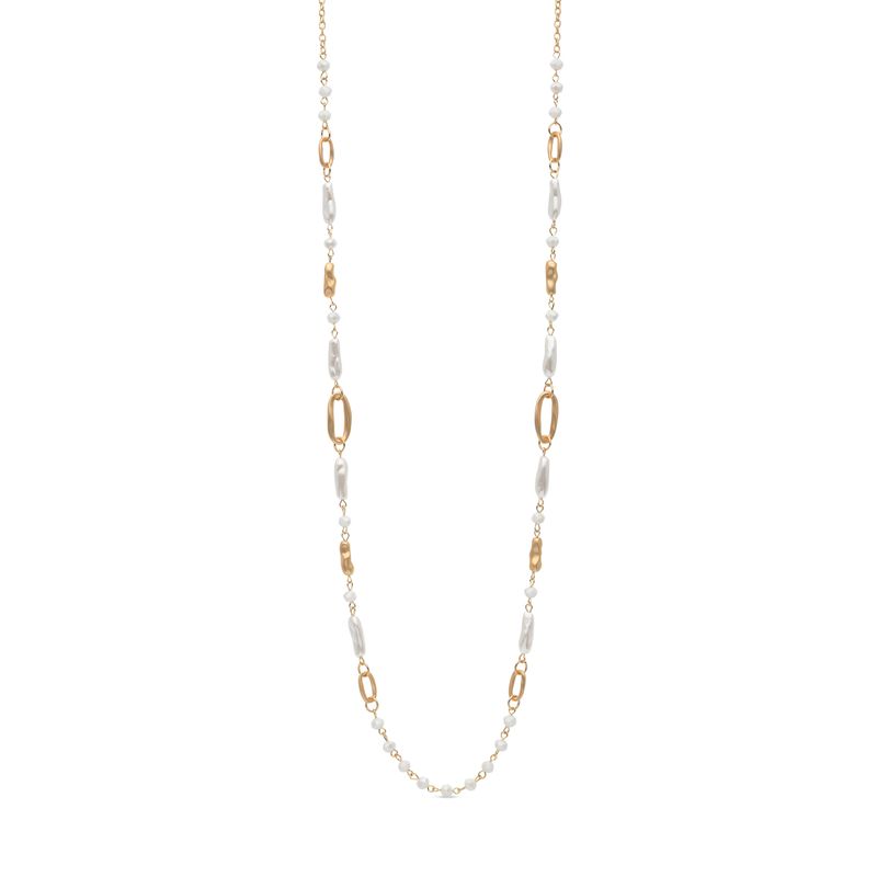 Lange ketting parelmoer