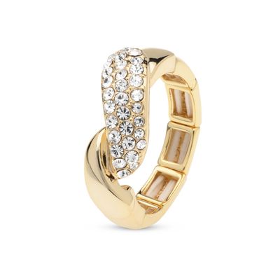 Elastische ring goudkleur