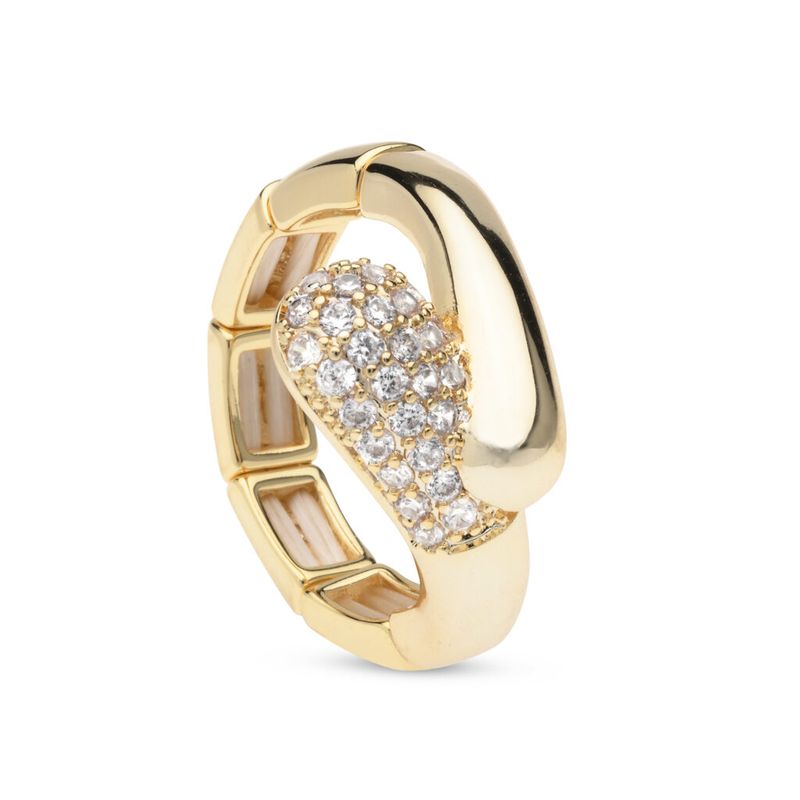 Elastische ring goudkleur