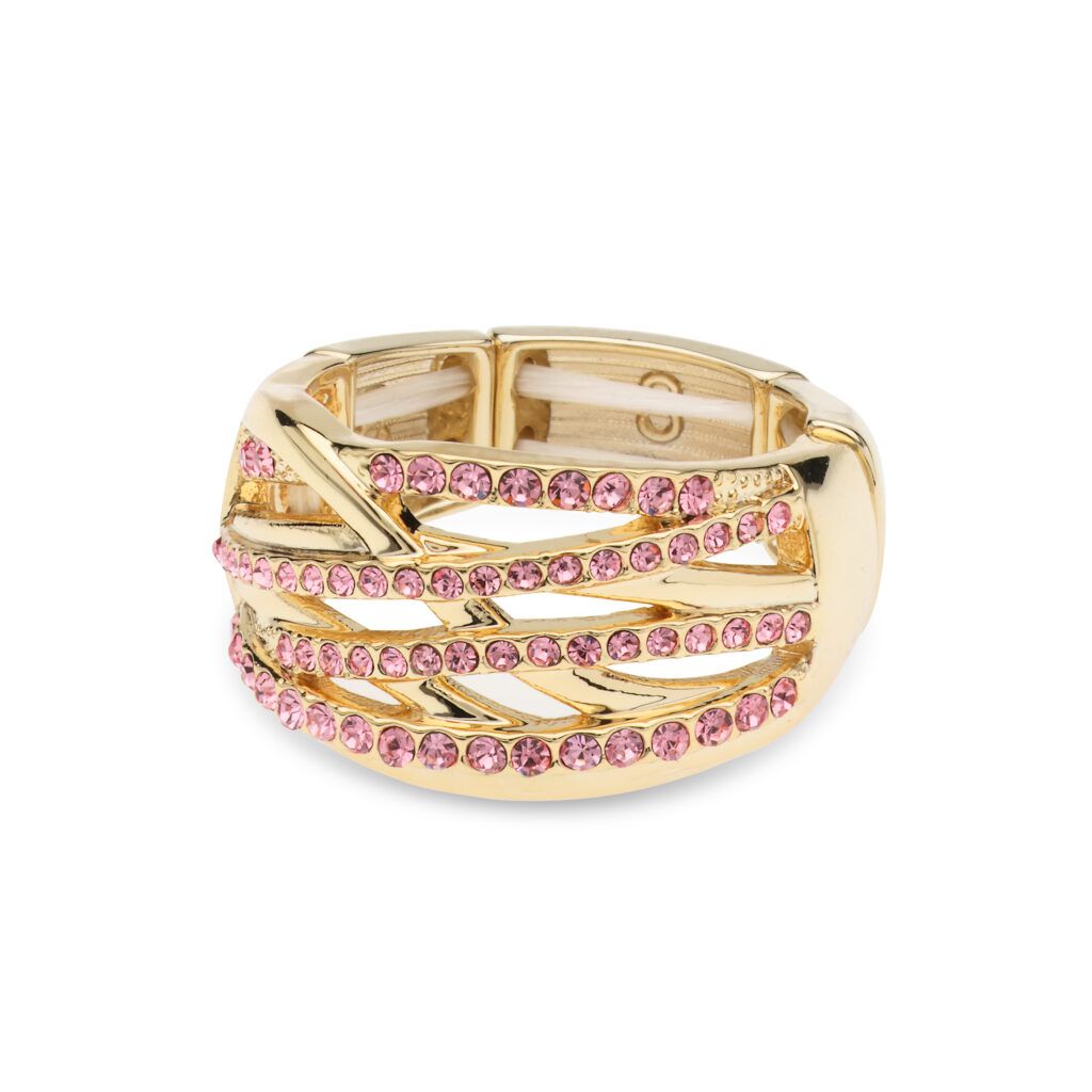 Elastische ring roze