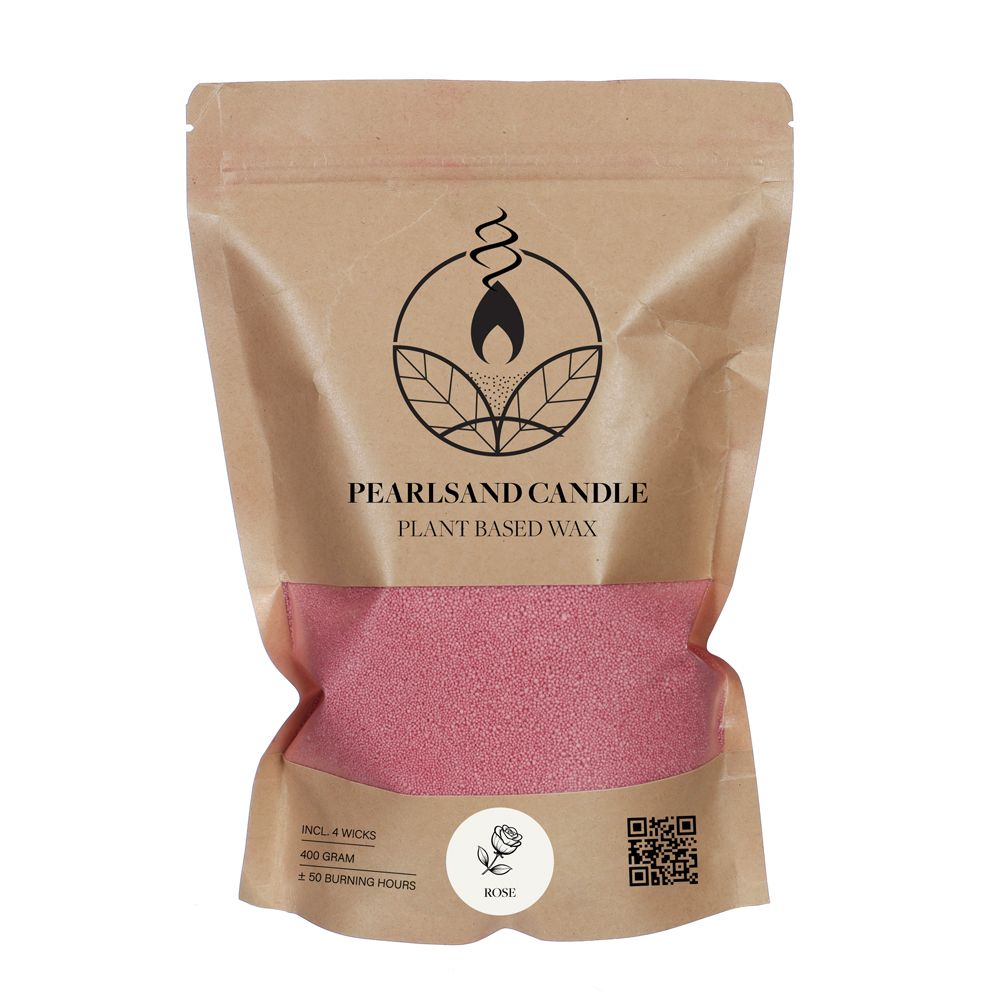 Parelzand Geurkaars Rozen 400gr
