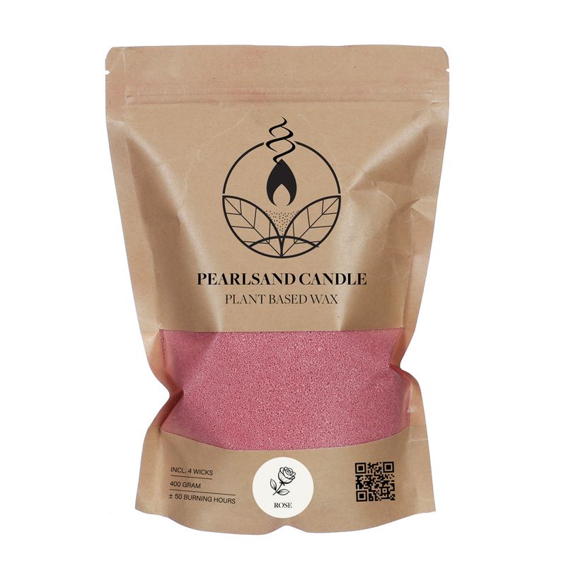 Parelzand Geurkaars Rozen 400gr