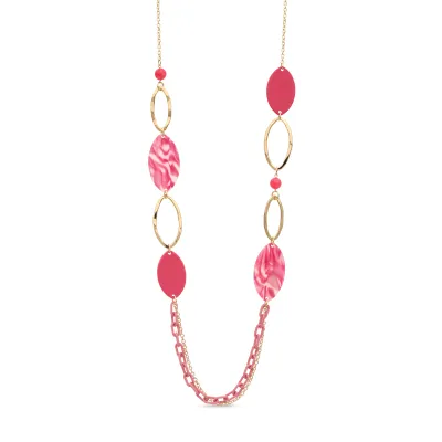 Lange ketting roze