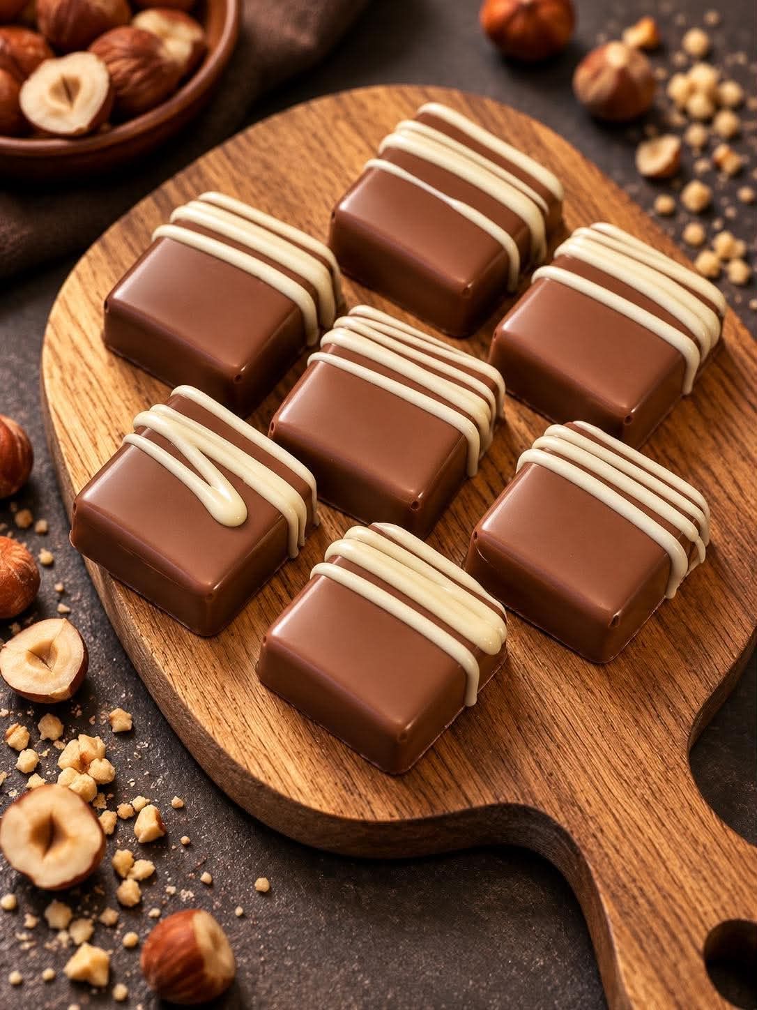 Crunchy White chocolate hazelnut