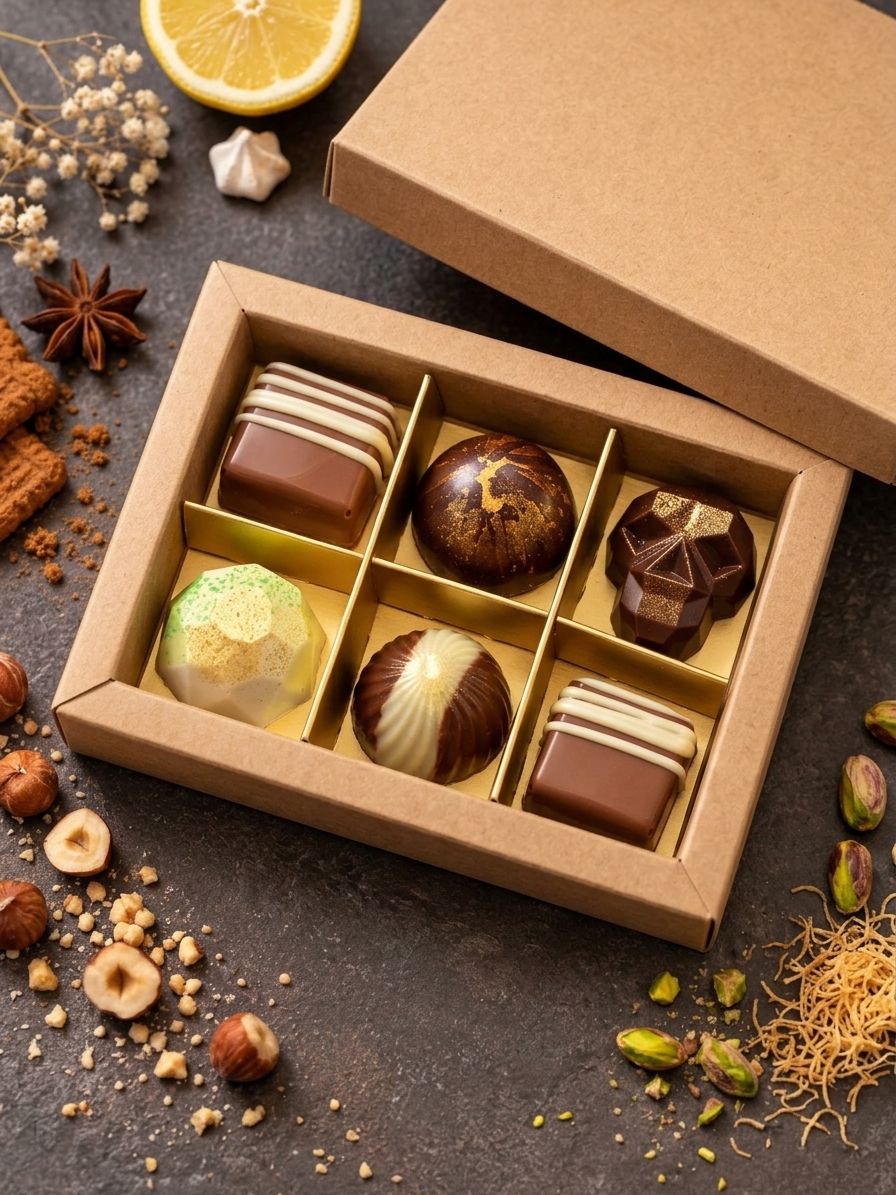 Doosje van 6 pralines