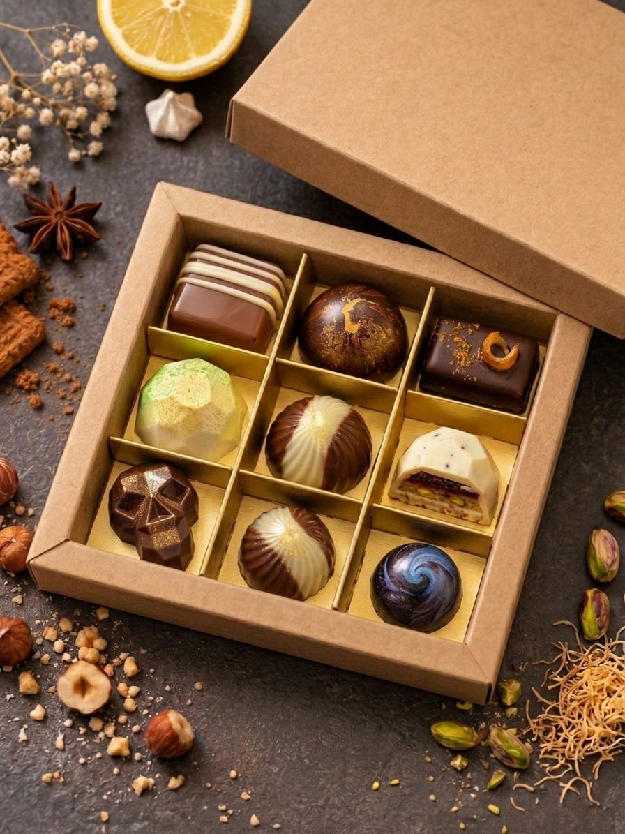 Doosje van 9 pralines