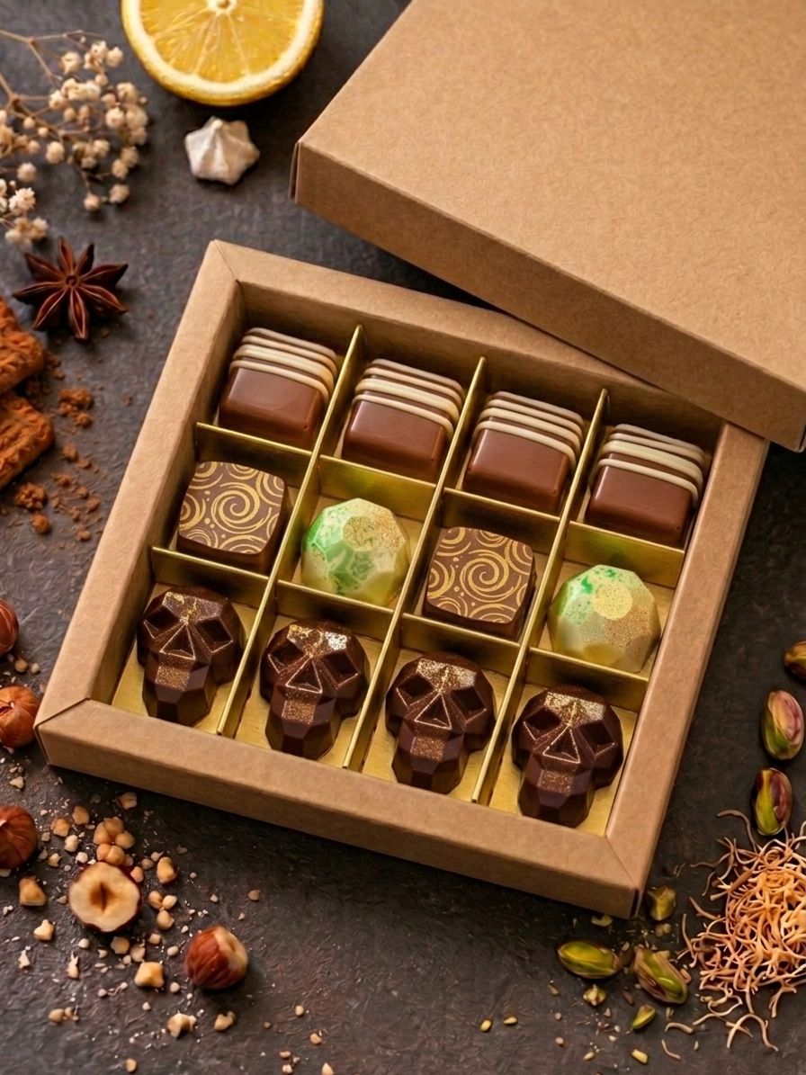 Doosje van 12 pralines