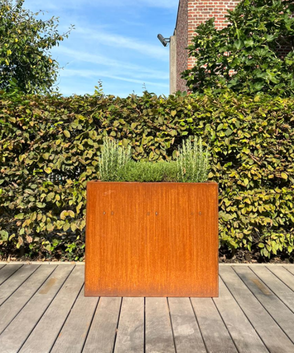 Cortenstaal Bloem- en Kruidenbak 90x30x76 cm (LxBxH) - Groot