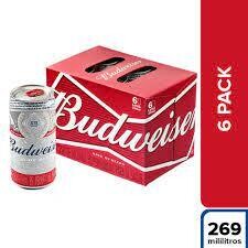 BUDWEISER SIX PACK 269 ML