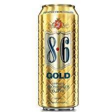 CERVEZA 8.6 GOLD LATA 500 ML