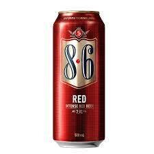 CERVEZA 8.6 RED LATA 500 ML