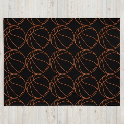 Basketball Throw Blanket, reversible