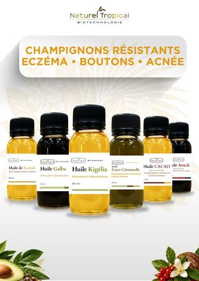 CHAMPIGNONS RESISTANTS, ECZEMA, BOUTONS, ACNEE