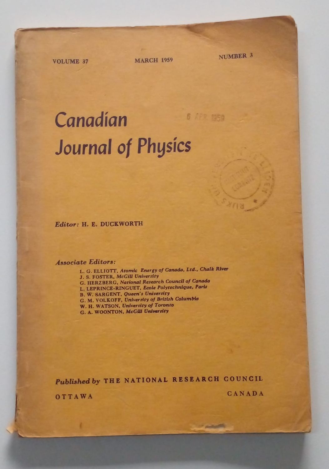 Canadian Journal of Physics [D8]