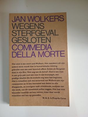 Wegens sterfgeval gesloten commedia della morte 142