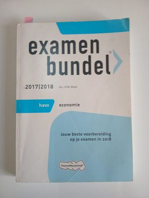 Examen bundel economie havo 116