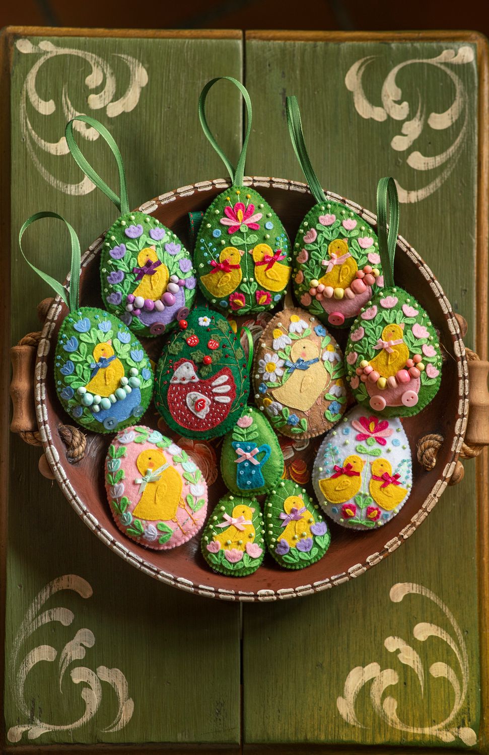 Easter Eggs handmade felt decoration