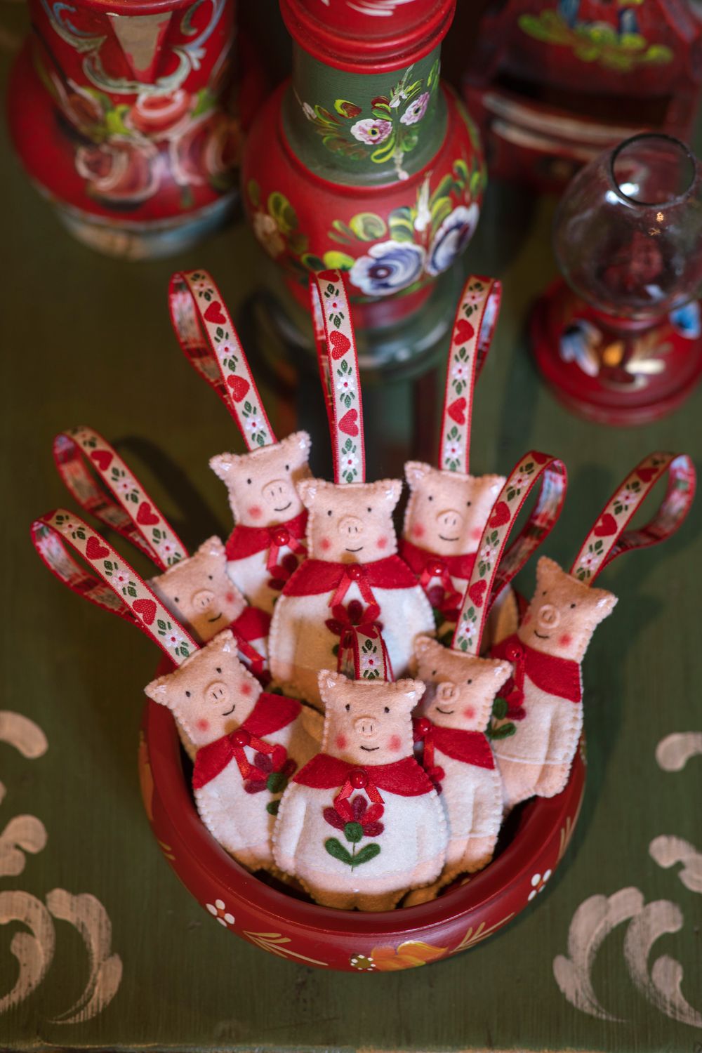 Piglet Handmade Felt Decoration