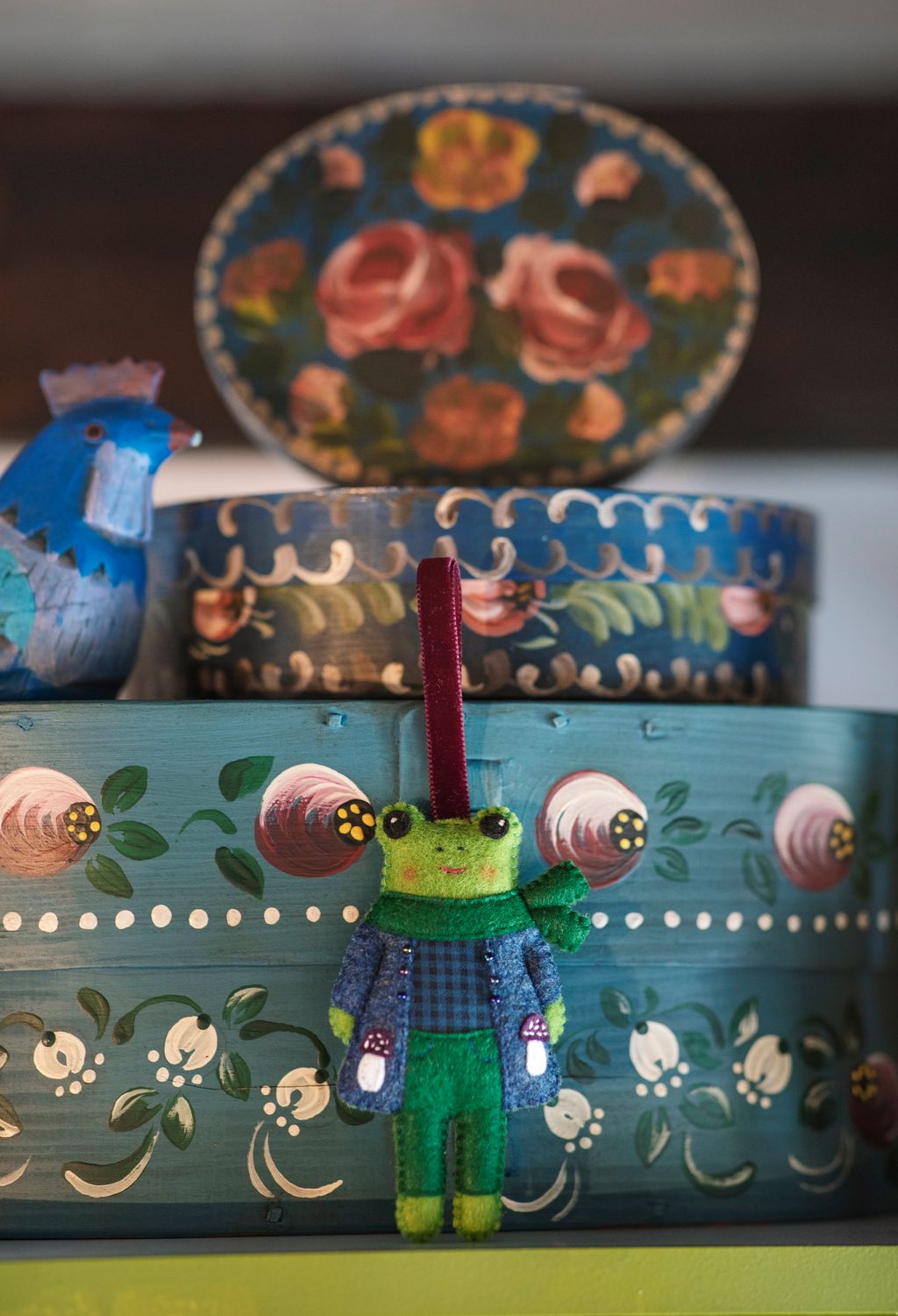 Frog Handmade Felt Decoration