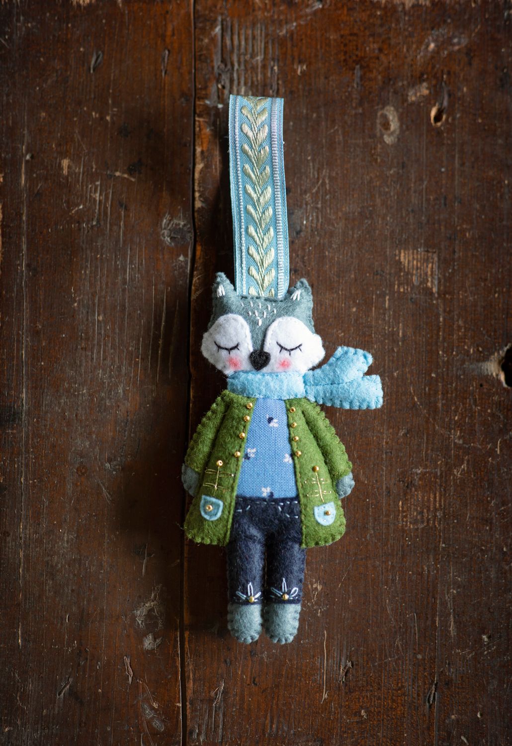 Wolf Handmade Felt Decoration
